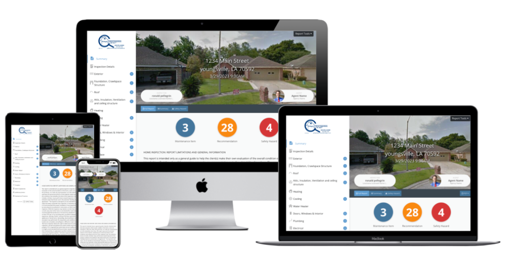 Sample home inspection report mockup